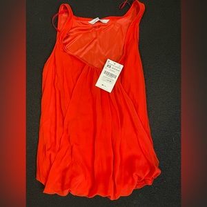 Zara Basic XS Orange top